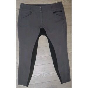 Romfh Full Seat Breeches Equestrian Riding Pants Womens 34R Gray Grey